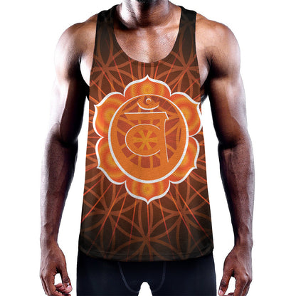 Swadhisthana Chakra Spiritual Print Training Tank Top