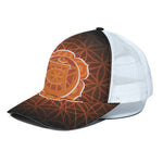 Swadhisthana Chakra Spiritual Print White Mesh Trucker Cap