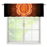Swadhisthana Chakra Spiritual Print Window Valance