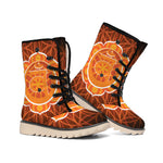 Swadhisthana Chakra Spiritual Print Winter Boots