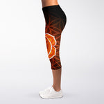Swadhisthana Chakra Spiritual Print Women's Capri Leggings