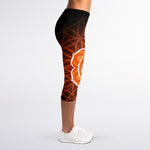 Swadhisthana Chakra Spiritual Print Women's Capri Leggings