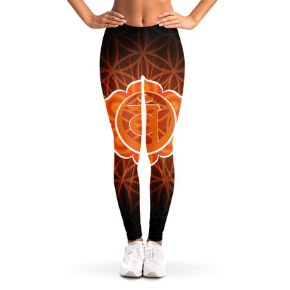Swadhisthana Chakra Spiritual Print Women's Leggings