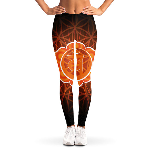 Swadhisthana Chakra Spiritual Print Women's Leggings