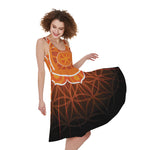 Swadhisthana Chakra Spiritual Print Women's Sleeveless Dress