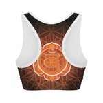 Swadhisthana Chakra Spiritual Print Women's Sports Bra