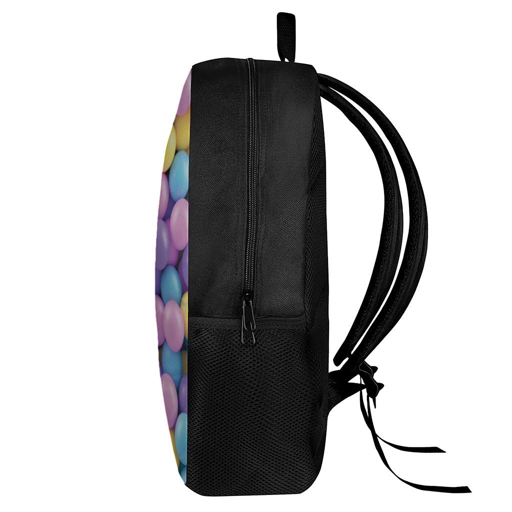 Sweet Candy Ball Pattern Print 17 Inch Backpack