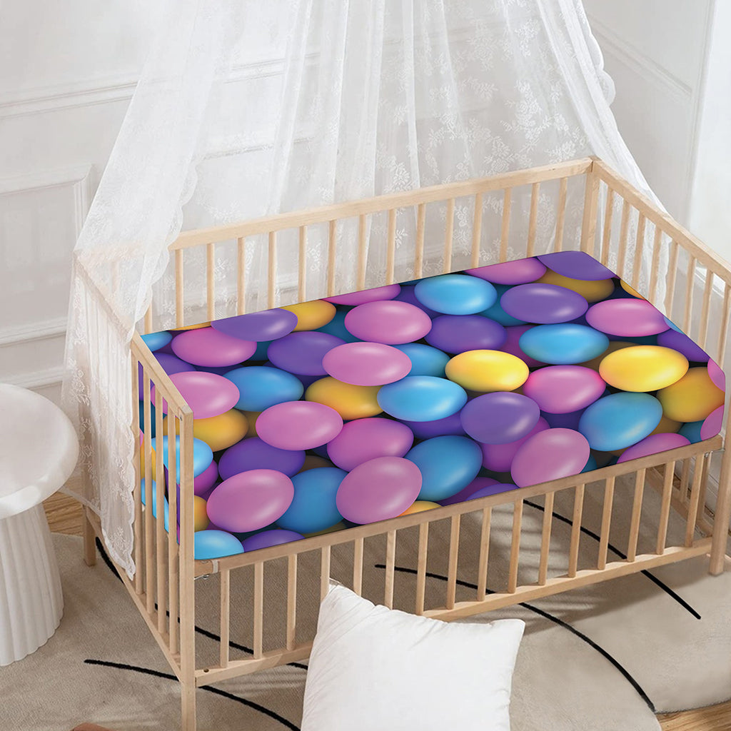 Sweet Candy Ball Pattern Print Baby Crib Sheet