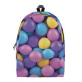 Sweet Candy Ball Pattern Print School Backpack