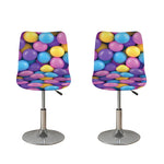 Sweet Candy Ball Pattern Print Bar Stool Covers