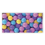 Sweet Candy Ball Pattern Print Beach Towel