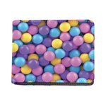 Sweet Candy Ball Pattern Print Bifold Wallet