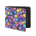 Sweet Candy Ball Pattern Print Bifold Wallet