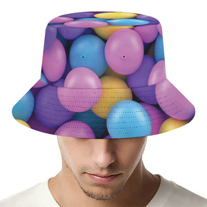 Sweet Candy Ball Pattern Print Bucket Hat