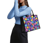 Sweet Candy Ball Pattern Print Canvas Tote Bag
