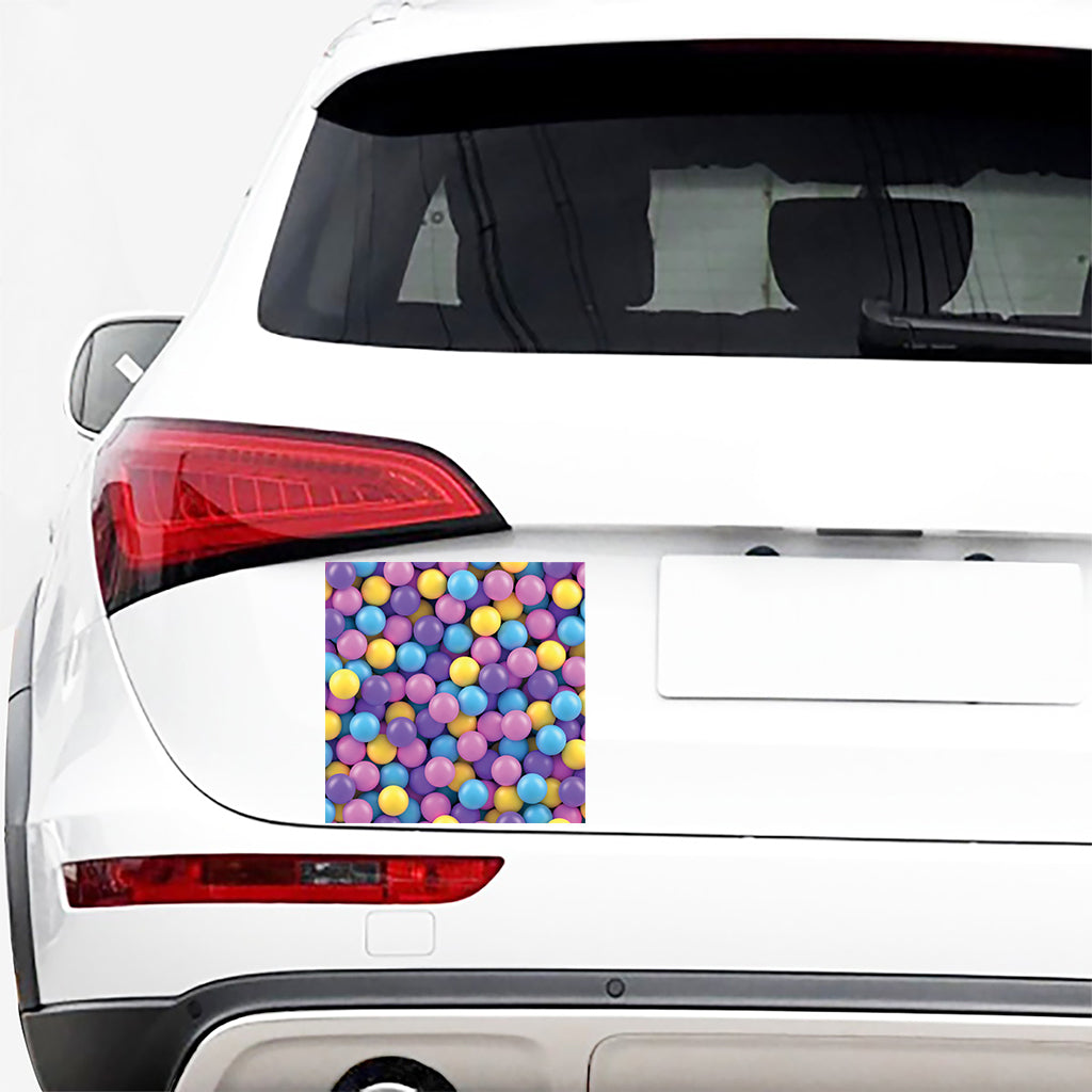 Sweet Candy Ball Pattern Print Car Sticker