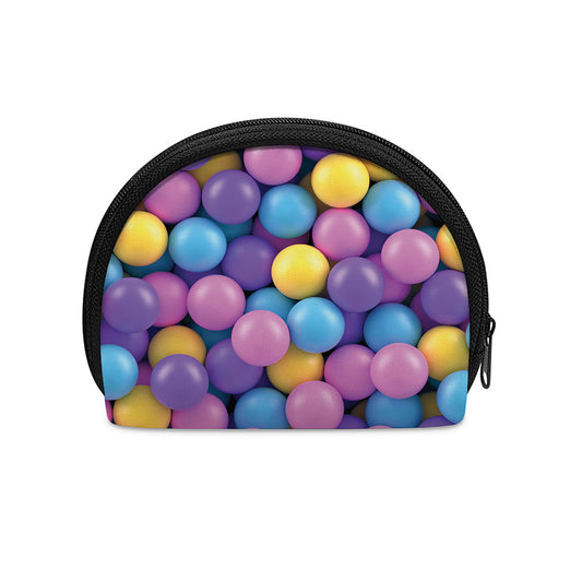 Sweet Candy Ball Pattern Print Coin Purse