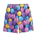 Sweet Candy Ball Pattern Print Cotton Shorts