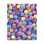 Sweet Candy Ball Pattern Print Curtain
