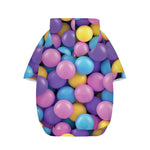 Sweet Candy Ball Pattern Print Dog Zip Up Hoodie