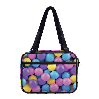 Sweet Candy Ball Pattern Print Double Strap Bible Bag