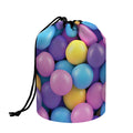 Sweet Candy Ball Pattern Print Drawstring Makeup Bag