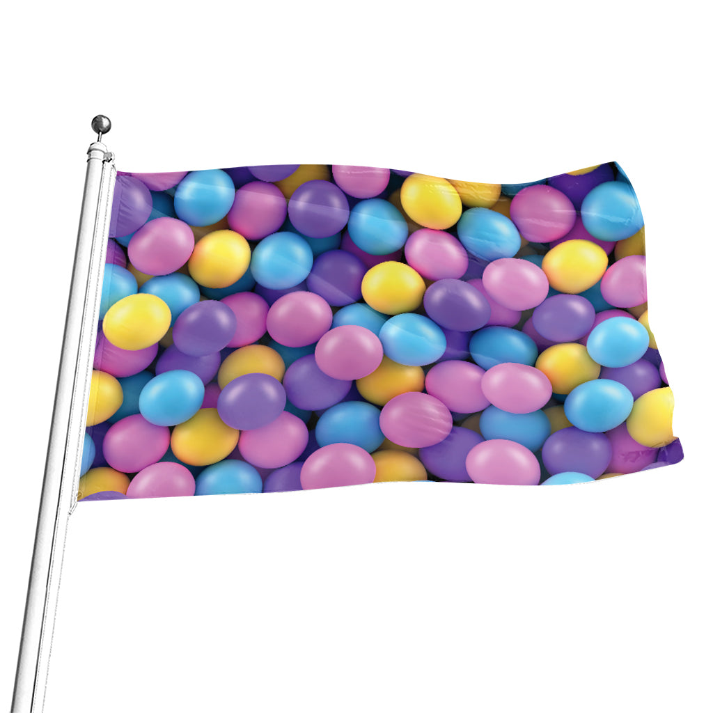 Sweet Candy Ball Pattern Print Flag