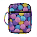 Sweet Candy Ball Pattern Print Front Pocket Bible Bag