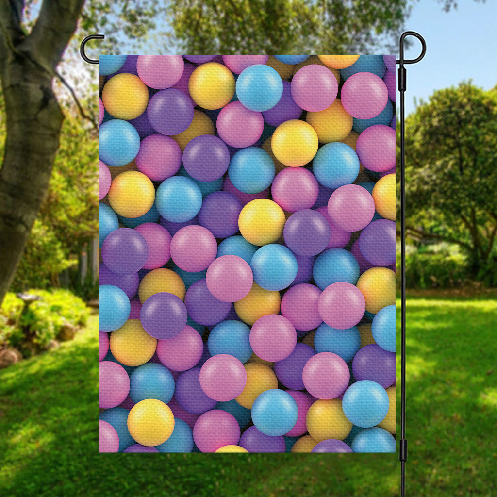 Sweet Candy Ball Pattern Print Garden Flag