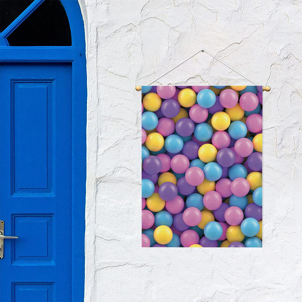 Sweet Candy Ball Pattern Print Garden Flag