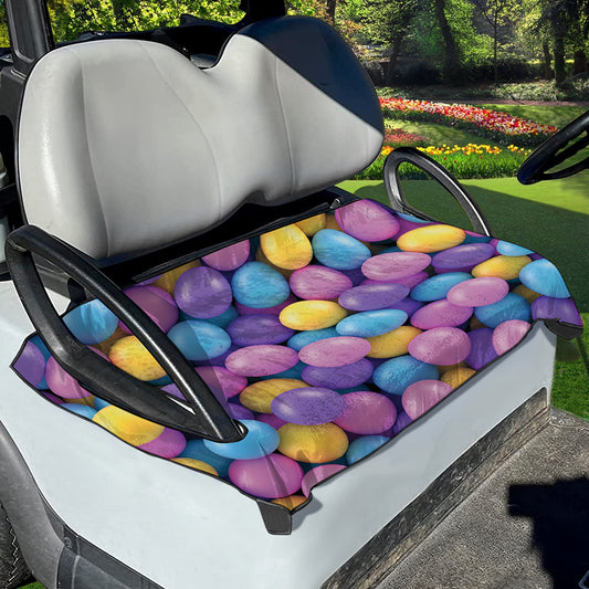 Sweet Candy Ball Pattern Print Golf Cart Seat Cover