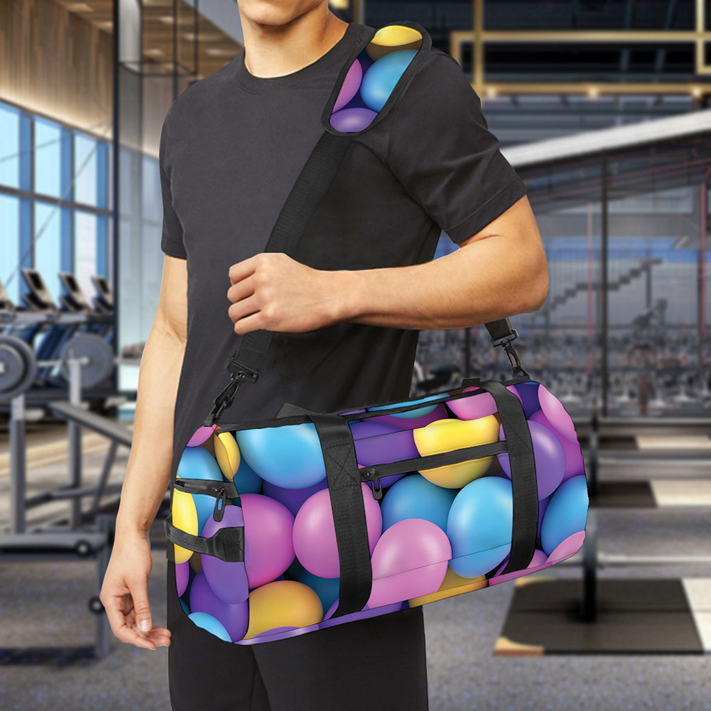 Sweet Candy Ball Pattern Print Gym Bag