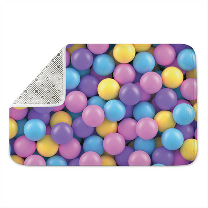 Sweet Candy Ball Pattern Print Indoor Door Mat
