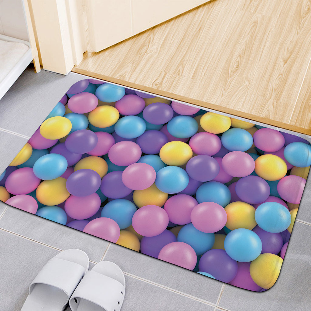 Sweet Candy Ball Pattern Print Indoor Door Mat