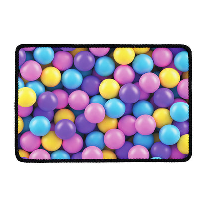 Sweet Candy Ball Pattern Print Kitchen Mat