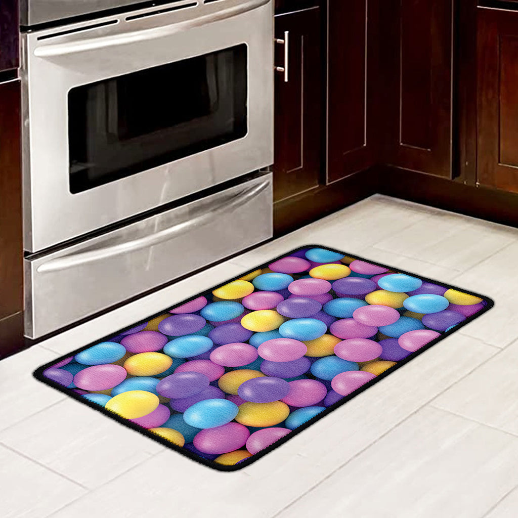 Sweet Candy Ball Pattern Print Kitchen Mat