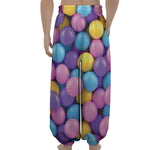 Sweet Candy Ball Pattern Print Lantern Pants