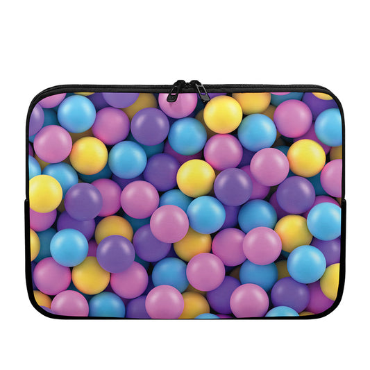 Sweet Candy Ball Pattern Print Laptop Sleeve