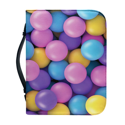 Sweet Candy Ball Pattern Print Leather Bible Cover