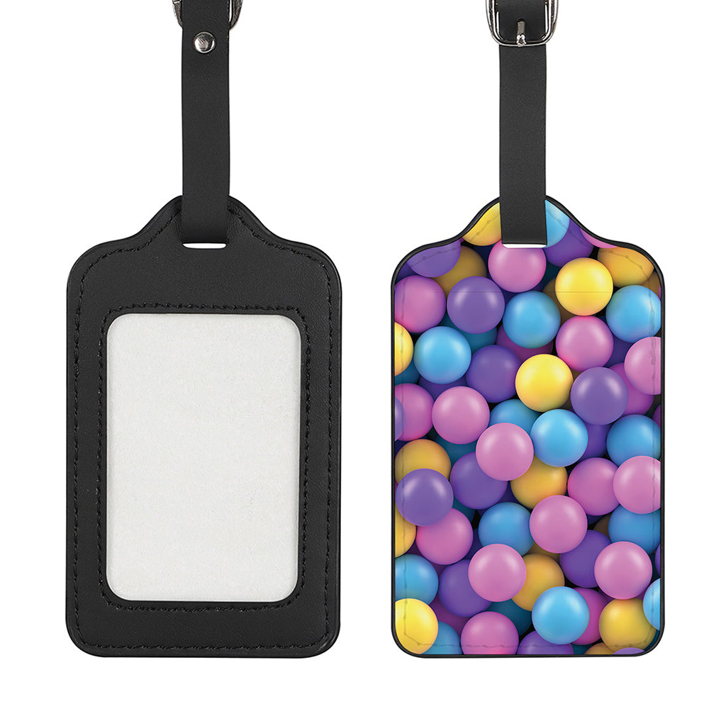 Sweet Candy Ball Pattern Print Luggage Tag