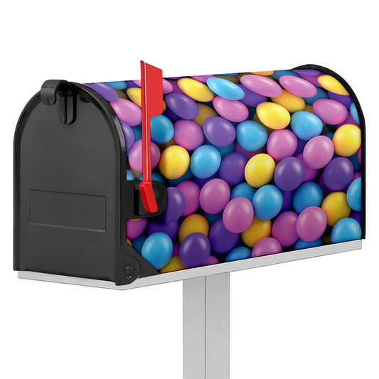 Sweet Candy Ball Pattern Print Mailbox Cover