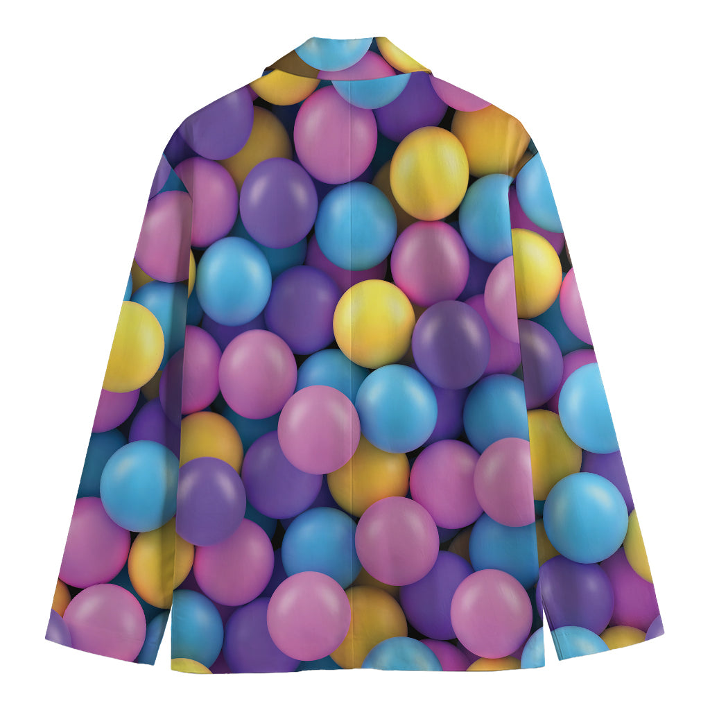 Sweet Candy Ball Pattern Print Men's Blazer