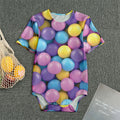 Sweet Candy Ball Pattern Print Men's Bodysuit