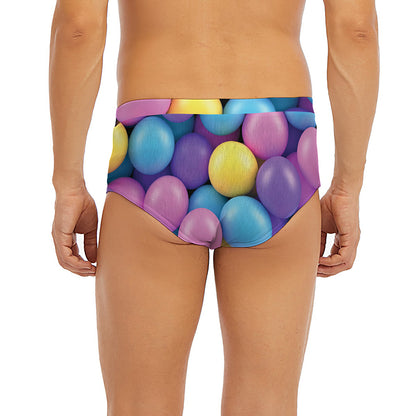 Sweet Candy Ball Pattern Print Men's Briefs