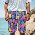 Sweet Candy Ball Pattern Print Men's Cargo Shorts
