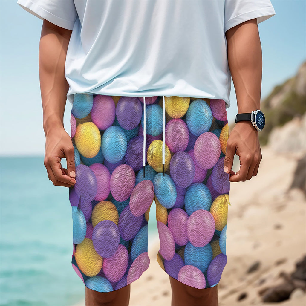 Sweet Candy Ball Pattern Print Men's Cargo Shorts