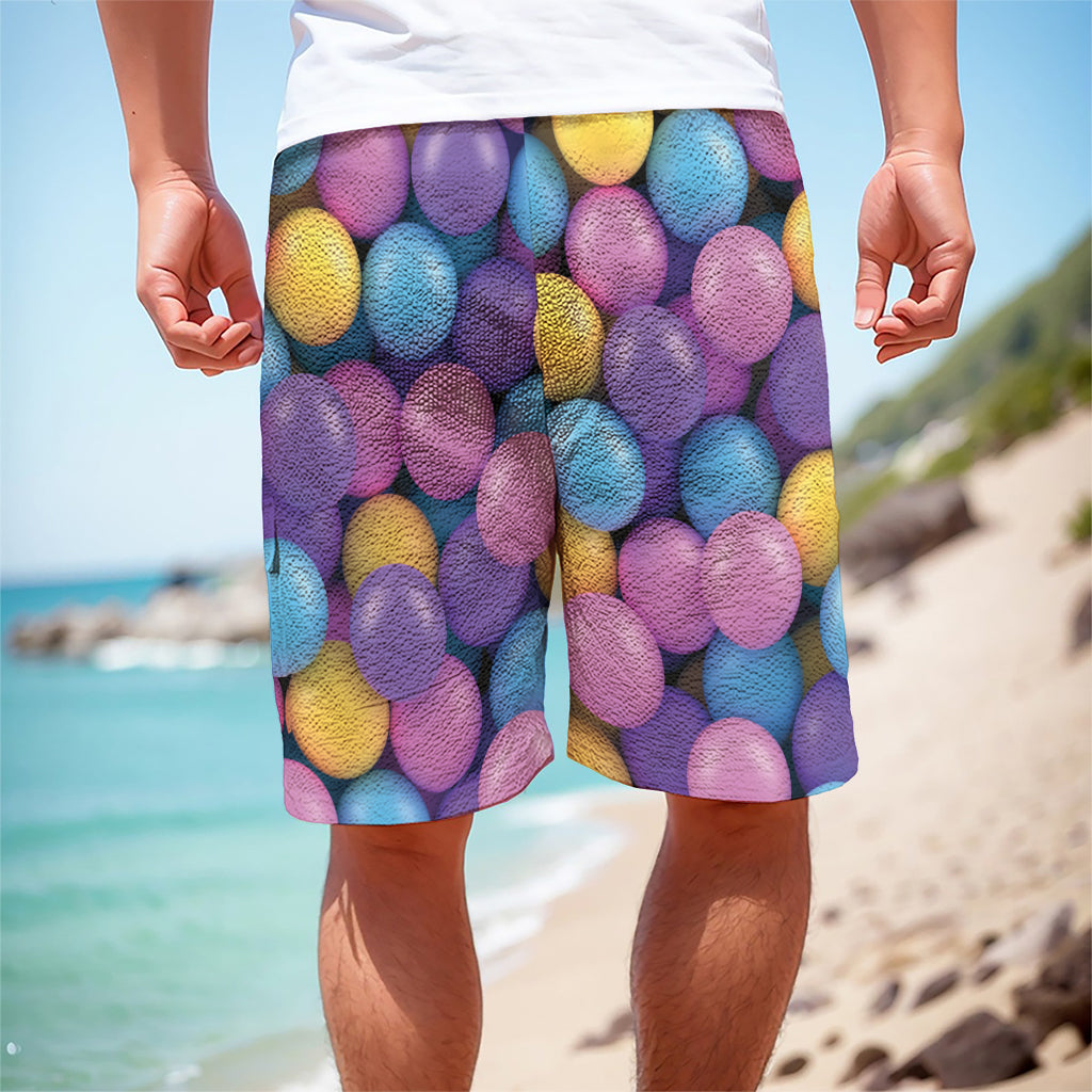 Sweet Candy Ball Pattern Print Men's Cargo Shorts