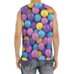 Sweet Candy Ball Pattern Print Men's Fitness Tank Top