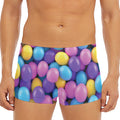 Sweet Candy Ball Pattern Print Men's Short Boxer Briefs