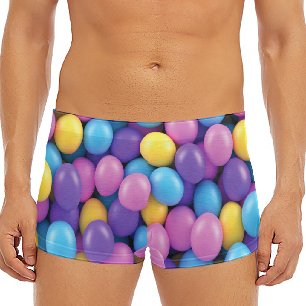 Sweet Candy Ball Pattern Print Men's Short Boxer Briefs
